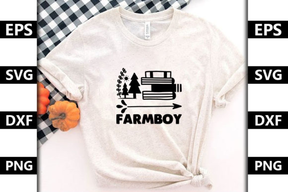 Farm House Quote SVG Design, Farmboy: A Versatile Embroidery File for Rustic Charm