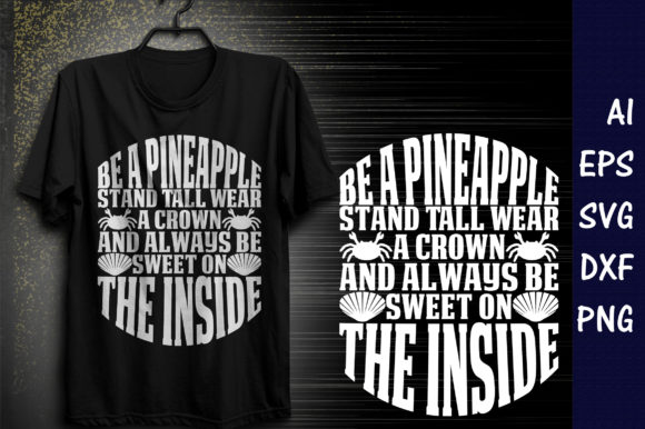 Summer Quote SVG Design, Be a Pineapple