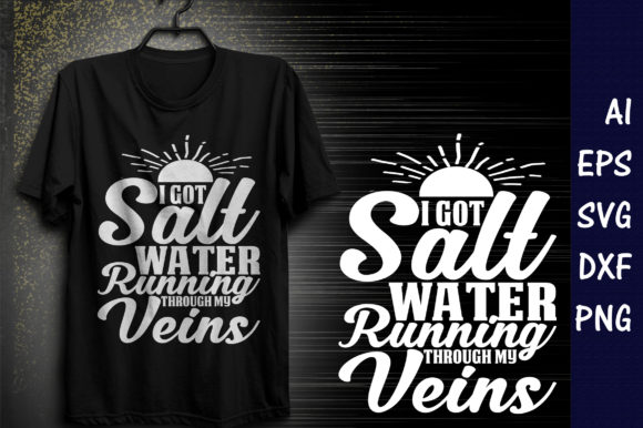 Summer Quote SVG Design, I Got Salt Wat