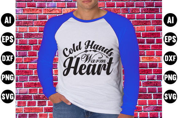Winter Quote SVG Design, Cold Hands, Warm Heart Review