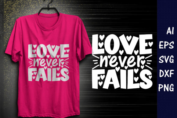 Winter Quote SVG Design, Love Never Fail