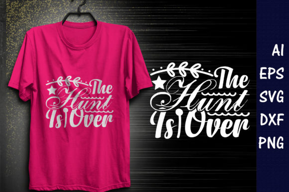 Winter Quote SVG Design, the Hunt is Over Review